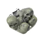 6 db felfűzhető koponya, parti dekoráció - Halloween - ÚJ