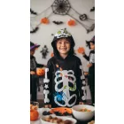 2 évesre fekete csontvázas halloween jelmezfelső - George
