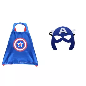   Amerika kapitány palást maszkkal (filc álarccal) - Captain America - ÚJ