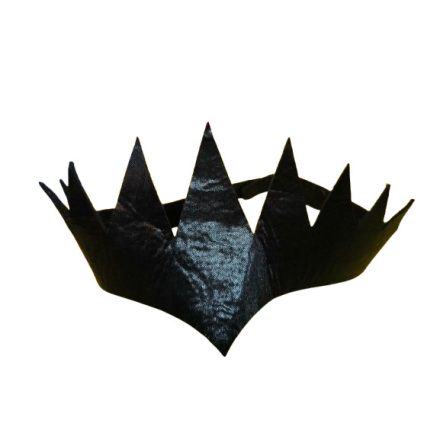 Filc fekete korona, jelmezkiegészítő - gonosz mostoha - Hófehérke