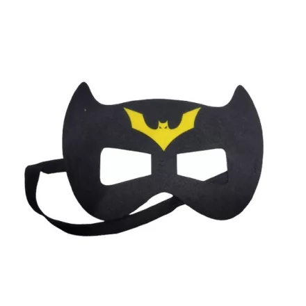 Fekete-sárga filc maszk, álarc - Batman - ÚJ