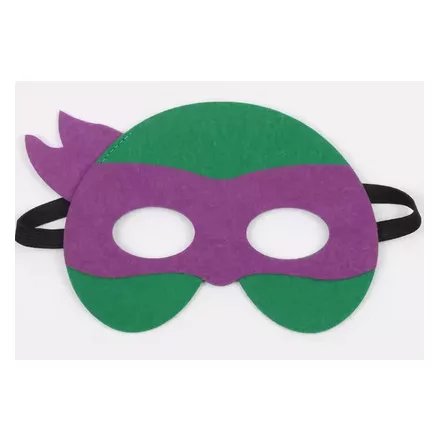 Filc maszk, álarc, jelmezkiegészítő - Donatello - Tini Ninja Teknőcök - ÚJ