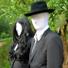 Fehér maszk, álarc és kesztyű, jelmezkesztyű szett - ÚJ