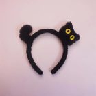 Fekete macska, cica fejpánt, hajpánt, hajráf - Halloween jelmezkiegészítő - ÚJ