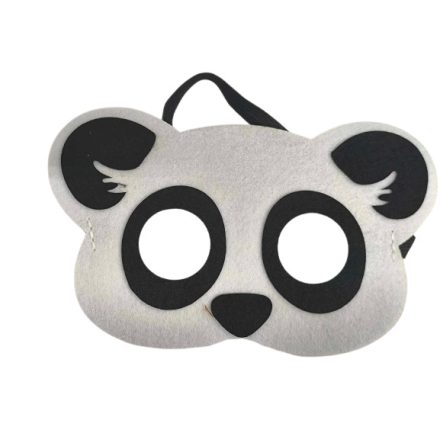 Panda filc maszk, álarc (gyerek méret) - ÚJ