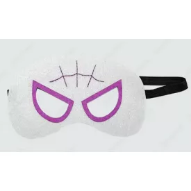   Fehér-lila filc maszk - Pókember - Spiderman - Spidergirl - ÚJ