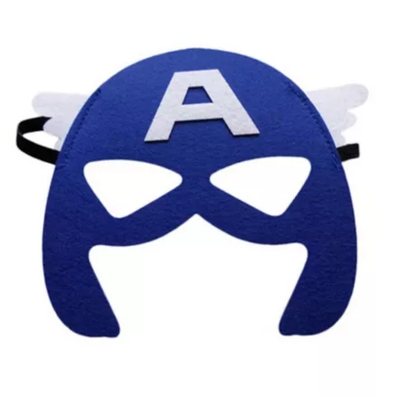 Sötétkék filc maszk, szemmaszk - Amerika kapitány - Captain America - ÚJ