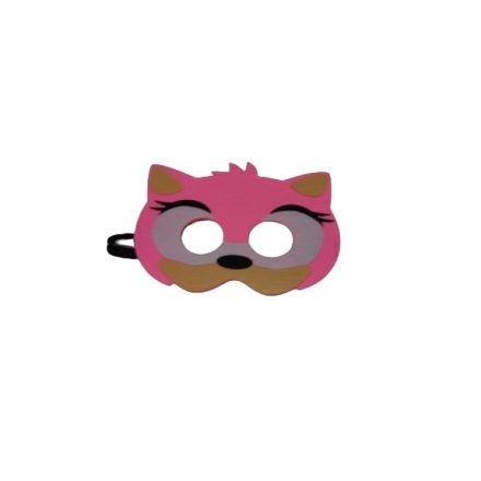 Rózsaszín filc maszk, álarc, jelmezkiegészítő - Sonic, a sündisznó - ÚJ