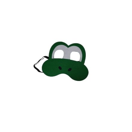Zöld filc maszk, álarc, jelmezkiegészítő, Yoshi - Super Mario - Nintendo - ÚJ
