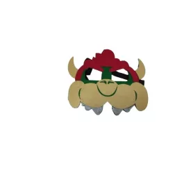   Filc maszk, álarc, jelmezkiegészítő, sárkány - Bowser - Super Mario - Nintendo - ÚJ