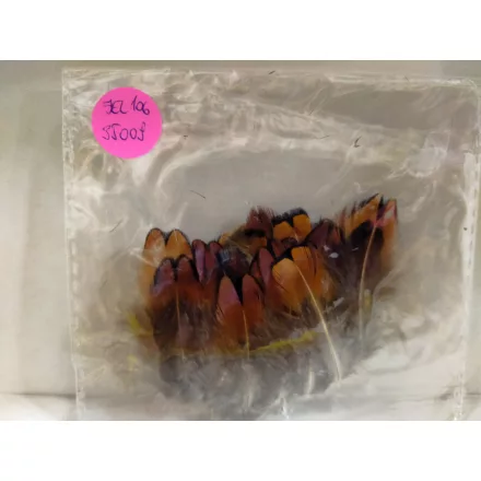 Kb 17 db barna-fekete picike madártoll, dekoráció vagy jelmezkiegészítő - ÚJ