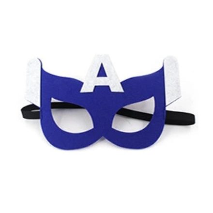 Kék-fehér filc maszk - Amerika kapitány - Captain America - ÚJ