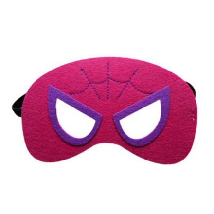 Pink filc maszk - Pókember - Spiderman - Spidergirl - ÚJ
