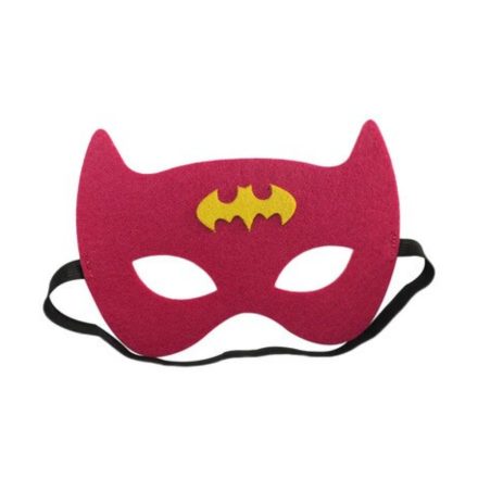 Pink-sárga filc maszk - Batman - Batgirl - ÚJ