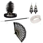 5 részes fekete charleston szett - ÚJ