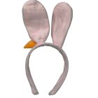 Rózsaszín-fehér nyuszi fül, jelmezkiegészítő - ÚJ