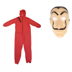   Kamasz méretű (15-16 év) bankrabló jelmez álarccal - Money Heist - A nagy pénzrablás - ÚJ