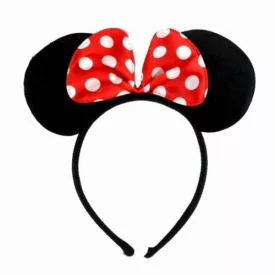 Piros Minnie Egér fül, hajpánt - ÚJ