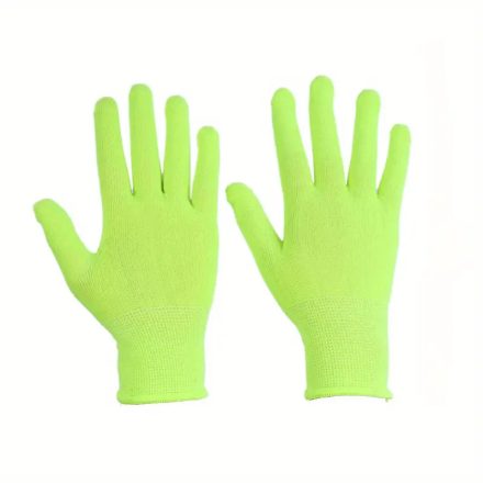 1 pár fluoreszkáló zöld kesztyű - ÚJ