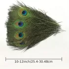 12 db, kb 30 cm hosszú pávatoll, dekoráció vagy jelmezkiegészítő - ÚJ