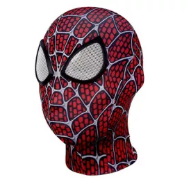   Piros-fekete Pókember, Spiderman maszk, álarc, kamasz, felnőtt méret - ÚJ