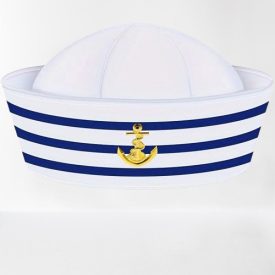 Tengerész, matróz sapka, jelmezkiegészítő - ÚJ