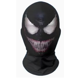 Fekete fejre húzható Venom maszk, álarc - ÚJ
