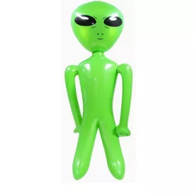 Felfújható zöld űrlény, marslakó, UFO - ÚJ