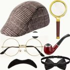 Sherlock Holmes nyomozó, detektív szett, 6 részes (kamasz vagy felnőtt méret) - ÚJ 