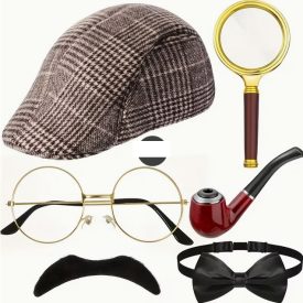   Sherlock Holmes nyomozó, detektív szett, 6 részes (kamasz vagy felnőtt méret) - ÚJ 