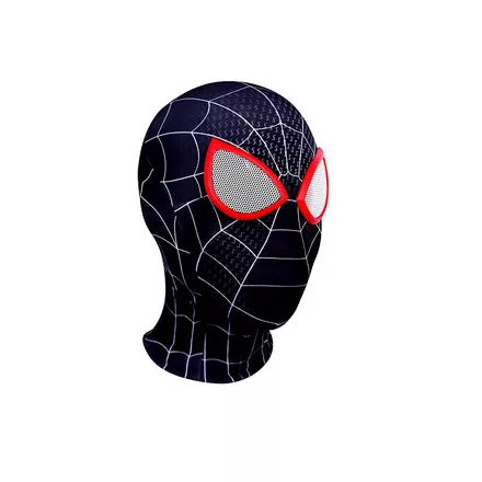 Fekete Pókember, Spiderman maszk, álarc, piros szemű - ÚJ