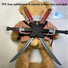 Kard szett, 7 részes jelmezkiegészítő (nindzsa, ninja, Deadpool, stb) - ÚJ