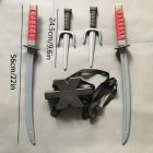 Kard szett, 7 részes jelmezkiegészítő (nindzsa, ninja, Deadpool, stb) - ÚJ