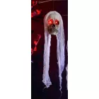 Világító szemű koponya - halloween dekoráció  - ÚJ