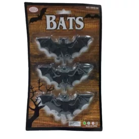 Műanyag denevérek, 3 db egyben - Halloween - Új