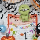 Nagyméretű múmia fólialufi - parti kellék, dekoráció - Halloween - ÚJ