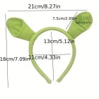 Fiona 2 részes jelmezkiegészítő - fejdísz, korona - sötétszöld - Shrek - ÚJ