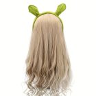 Fiona 2 részes jelmezkiegészítő - fejdísz, korona - sötétszöld - Shrek - ÚJ