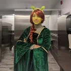 Shrek fejdísz, fül hajpánton, hajráfon, világoszöld - ÚJ