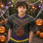 9-10 évesre izmosított baseball halloweeen jelmezfelső - Team Scream - George