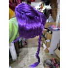 Lila fonott paróka, jelmezkiegészítő, Rumi - K-pop - Kpop Demon Hunters - ÚJ