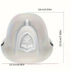 Kék rendőr sisak, kalap, műanyag (gyerek méret) - ÚJ