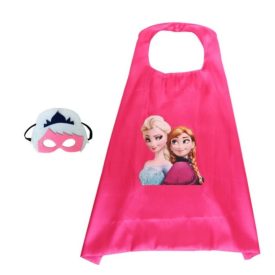   70 cm hosszú pink palást maszkkal - Frozen, Jégvarázs - ÚJ