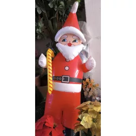   Felfújható mikulás, télapó, nagy méretű (kb 130 cm) - ÚJ