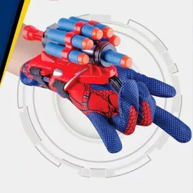   Szivacstöltényes kilövő kesztyű - Spiderman, Pókember - ÚJ