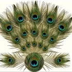 20 db, 45-50 cm hosszú pávatoll, dekoráció vagy jelmezkiegészítő - ÚJ