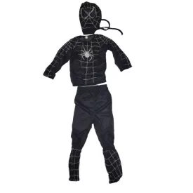   3 részes fekete Spiderman, Pókember jelmez 2-3 évesre - ÚJ