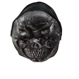  Ezüst-fekete koponya, habszivacs álarc (maszk) - Halloween - ÚJ