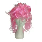 Pink-rózsaszín paróka, jelmezkiegészítő