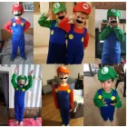 9-10 évesre (XL) 3 részes Luigi jelmez - Super Mario - Nintendo - ÚJ
